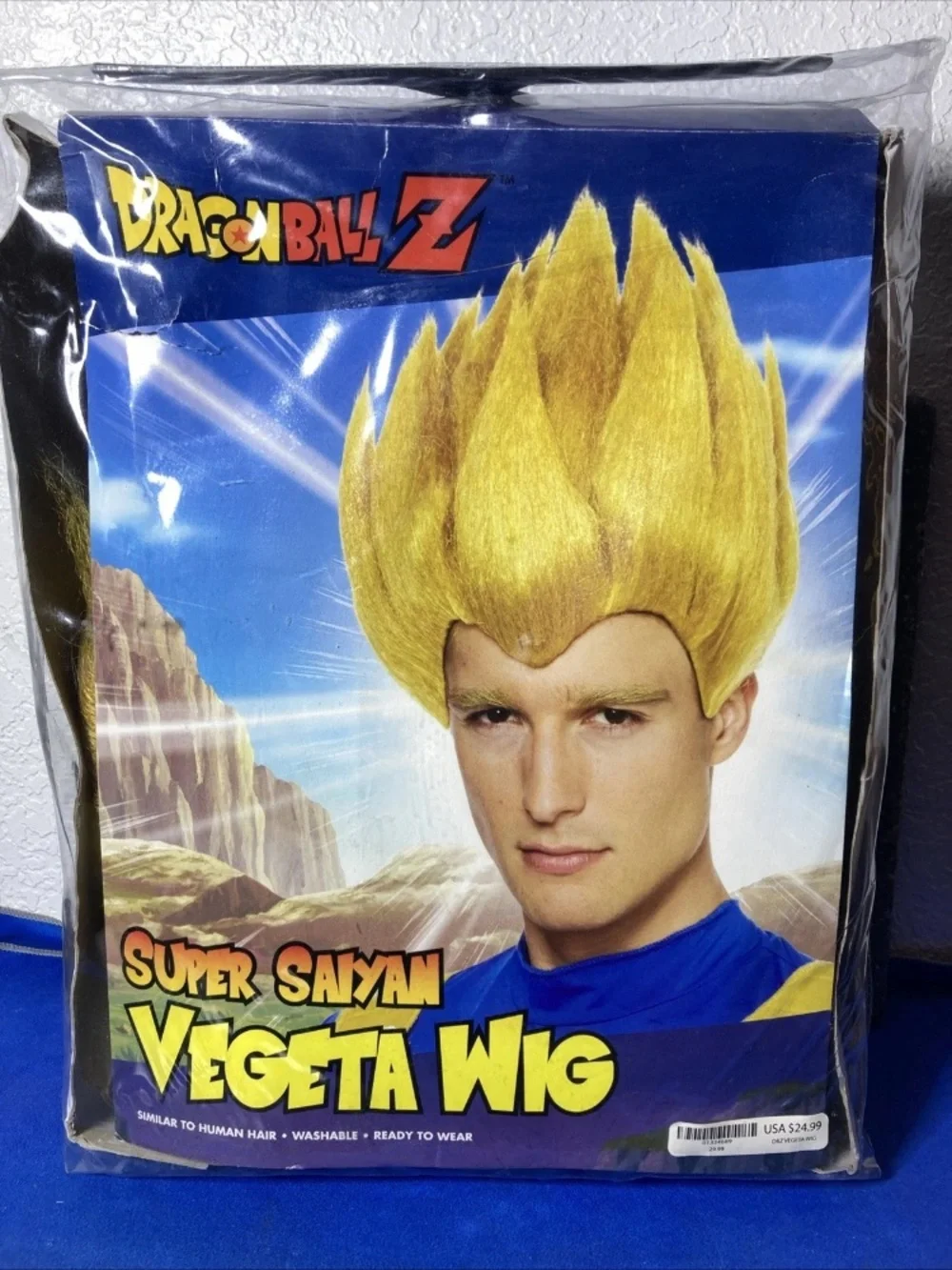 Spirit Super Saiyan Vegeta Wig - Gold - Picture 1 of 6